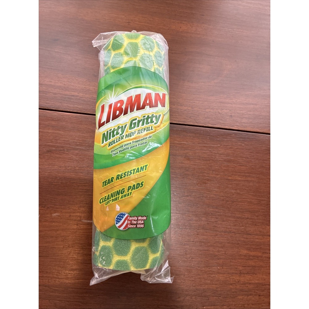 Libman Roller Mop Refill Nitty Gritty Sponge Head foam replacement. Made in USA